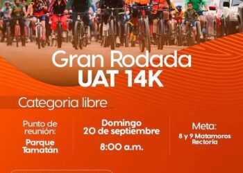 Lista la Gran Rodada UAT 14K en Ciudad Victoria
