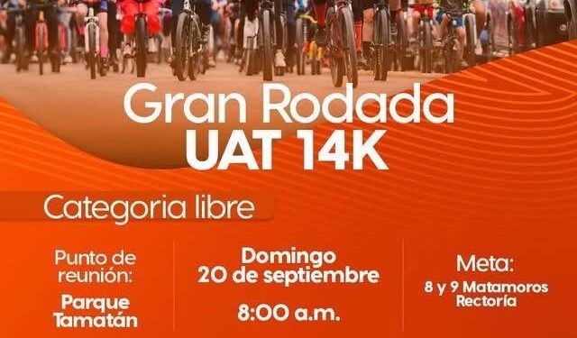 Lista la Gran Rodada UAT 14K en Ciudad Victoria