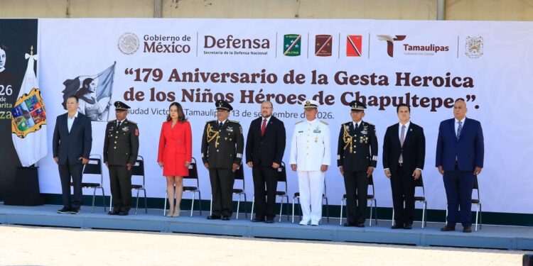 Conmemora Tamaulipas gesta heroica de los Niños Héroes de Chapultepec