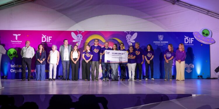 Contribuye DIF Tamaulipas a la meta del boteo Teletón 2026