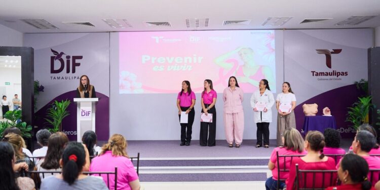 Más de 7 mil mujeres reciben atención del DIF Tamaulipas para prevenir y enfrentar el cáncer de mama